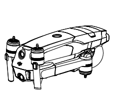 Дрон (Аккумулятор Itellegent Fligth Battery и защита стабилизатора включены в комплект поставки) - 1шт.