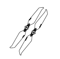 Пропеллеры (в парах) - 3 шт.